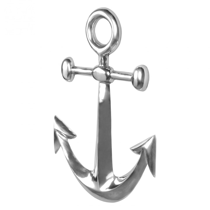 Maritime Dekofigur aus Aluminium_ 62_5 cm - Polierte Skulptur_ Handgefertigt - KADIMA DESIGN_Größe_ 40x4x63 cm_