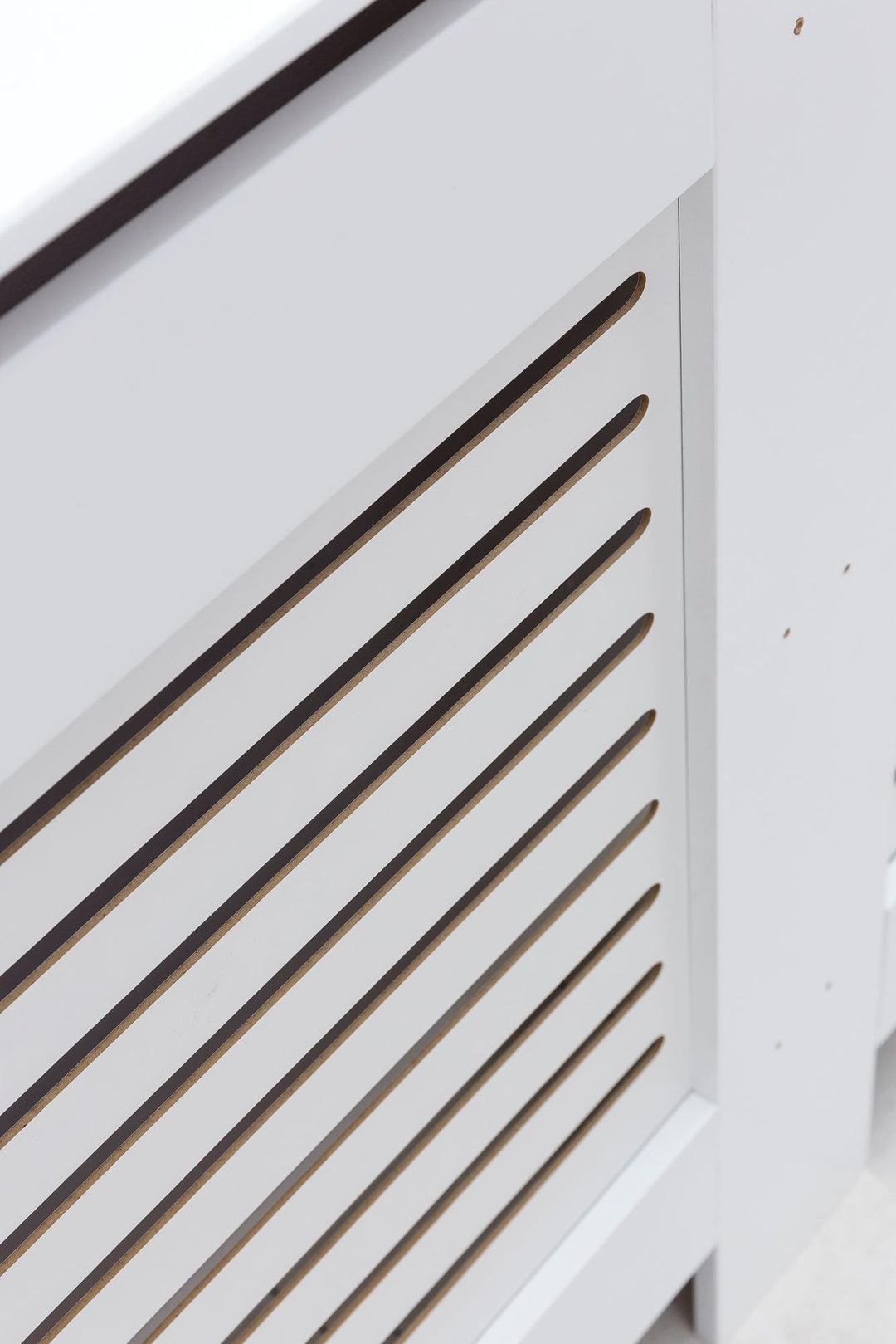 KADIMA DESIGN Moderne Heizkörperabdeckung mit Lamellenmuster - Elegante Lösung zur Verbesserung Ihrer Raumgestaltung_Weiß_#sku_BARWL5.746#