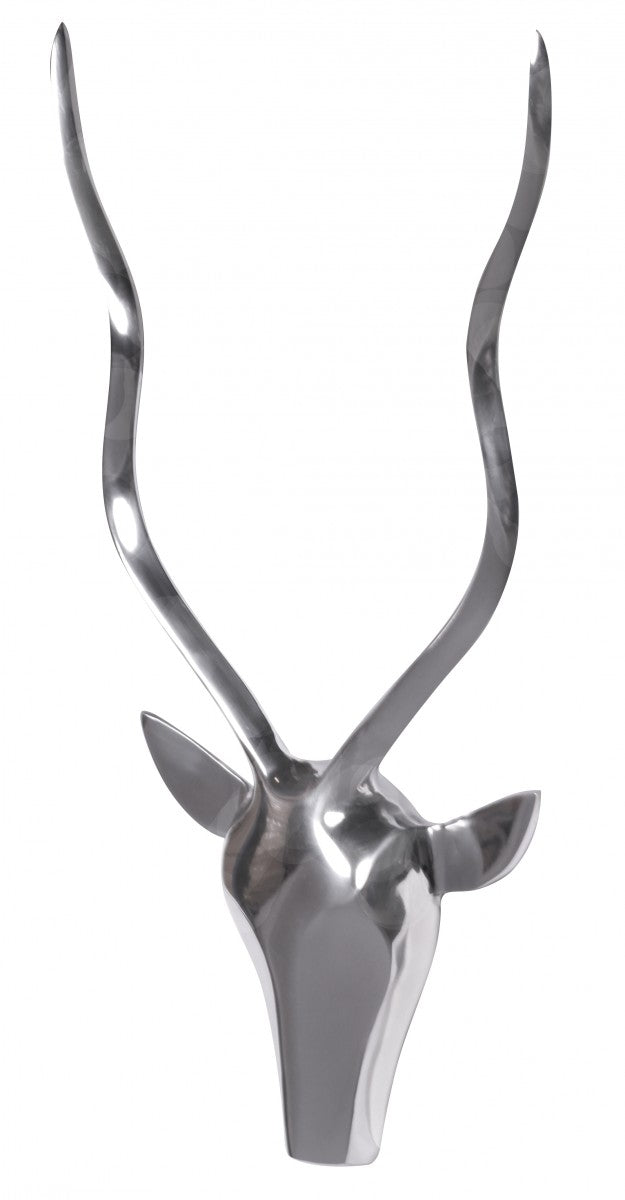 Aluminium Hirschgeweih Wanddekoration  33x54x4cm  Modern und Elegant  Handgefertigt - KADIMA DESIGN Größe  33x4x54 cm