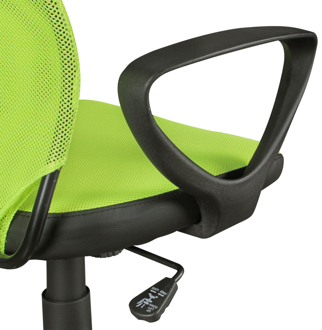 KADIMA DESIGN Kinderschreibtischstuhl DAVOS Nylon - höhenverstellbarer Ergonomie-Stuhl für Kinder & Jugendliche_ elegant & strapazierfähig_Grün_#sku_BARSPM1.356#