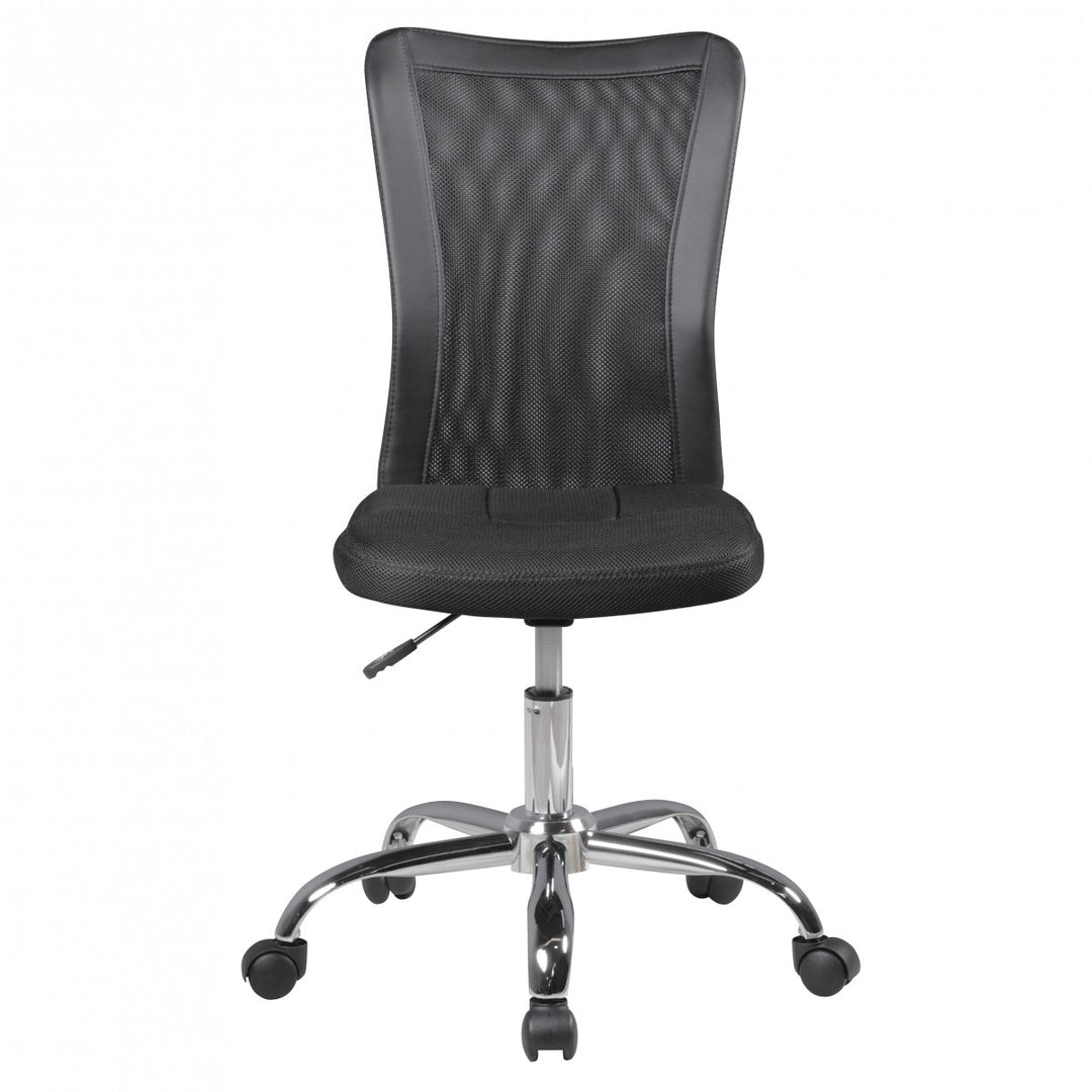 Kinderdrehstuhl Schreibtisch_ ergonomisch_ Netz_ höhenverstellbar_ bis 30 kg_ in Pink/Schwarz_ Blau/Schwarz - KADIMA DESIGN_Farbe_ Schwarz_ Größe_ 60x60x100 cm_