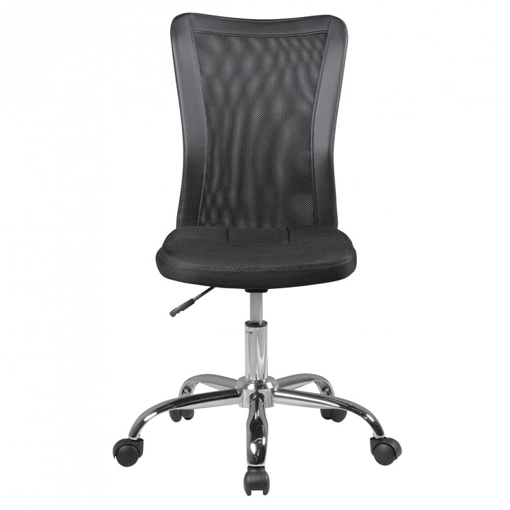 Kinderdrehstuhl Schreibtisch_ ergonomisch_ Netz_ höhenverstellbar_ bis 30 kg_ in Pink/Schwarz_ Blau/Schwarz - KADIMA DESIGN_Farbe_ Schwarz_ Größe_ 60x60x100 cm_