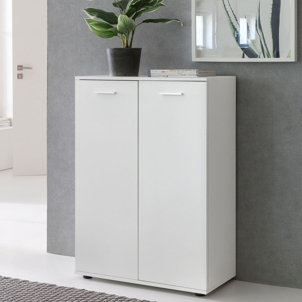 Kommode Anrichte - Sideboard_ Holz_ Flurschrank mit Türen_ modernes Design - KADIMA DESIGN_Größe_ 71x35x104 cm_