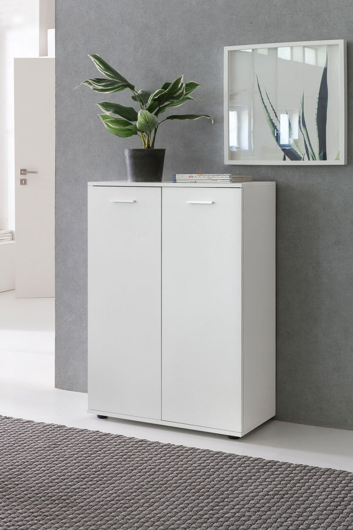 Kommode Anrichte - Sideboard_ Holz_ Flurschrank mit Türen_ modernes Design - KADIMA DESIGN_Größe_ 71x35x104 cm_