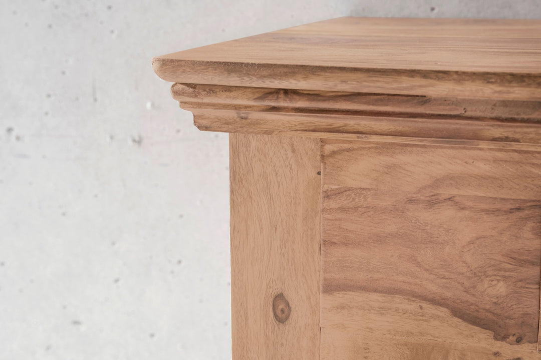 Multifunktionale Konsole im Landhausstil_ Akazienholz_ 110x40 cm - Platzsparend - KADIMA DESIGN_Größe_ 110x40x76 cm_