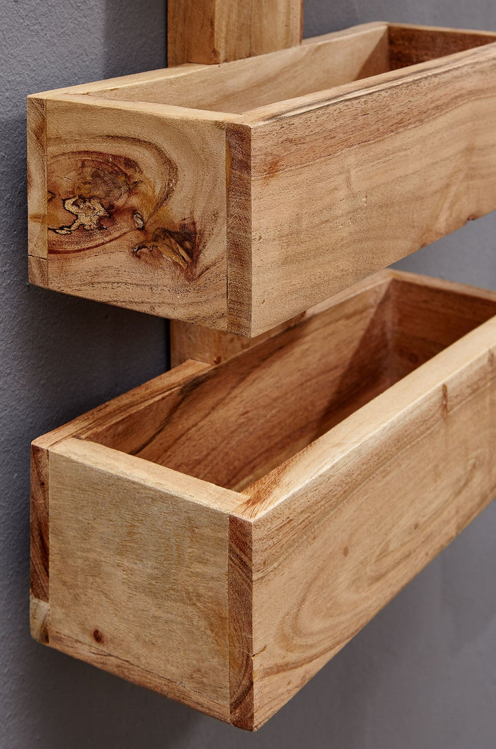 Zeitungsständer NAKO Massivholz_ Klassisch_ stilvoll_ viel Stauraum_ handgefertigt - KADIMA DESIGN_Farbe_ Beige_ Größe_ 30x10x72 cm_