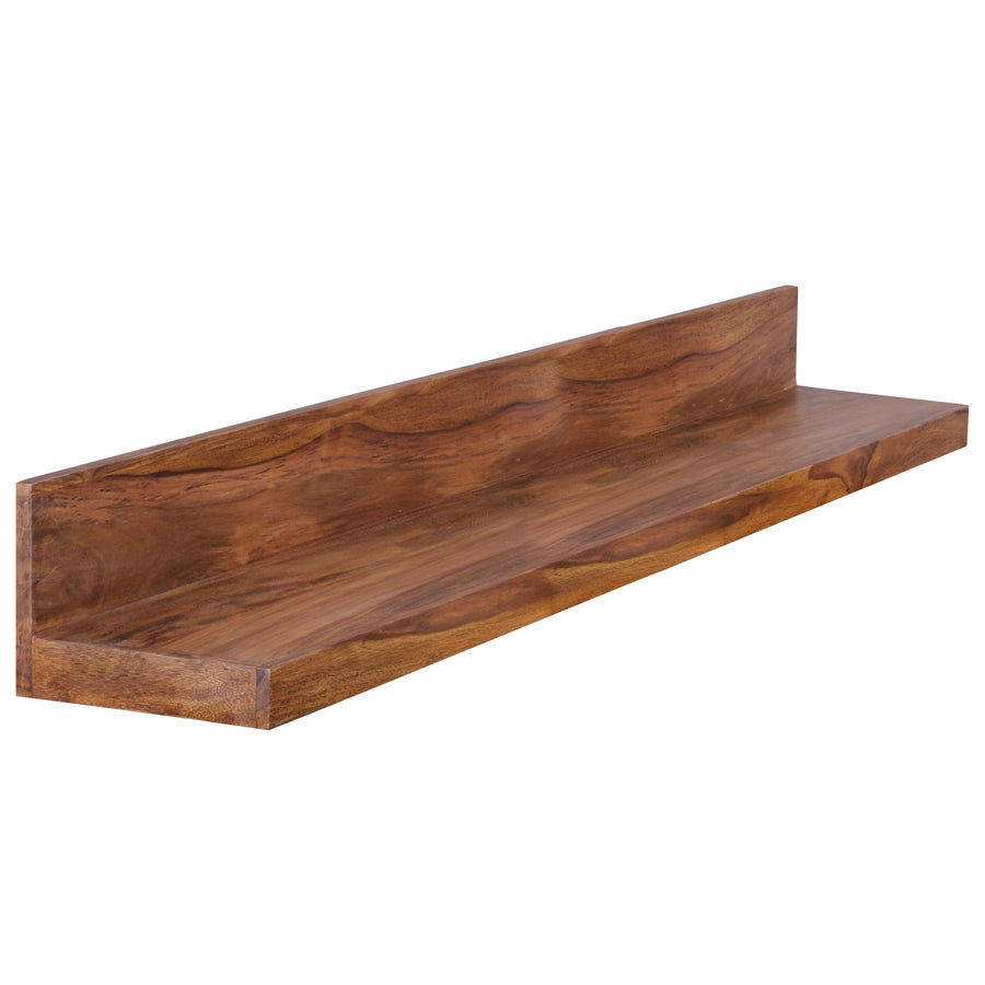 KADIMA DESIGN Massivholz Wandregal Wood - Nachhaltiges Sheesham-Holzregal für moderne Wohnräume und Flure (140 cm)_Braun_#sku_BARWL1.578#