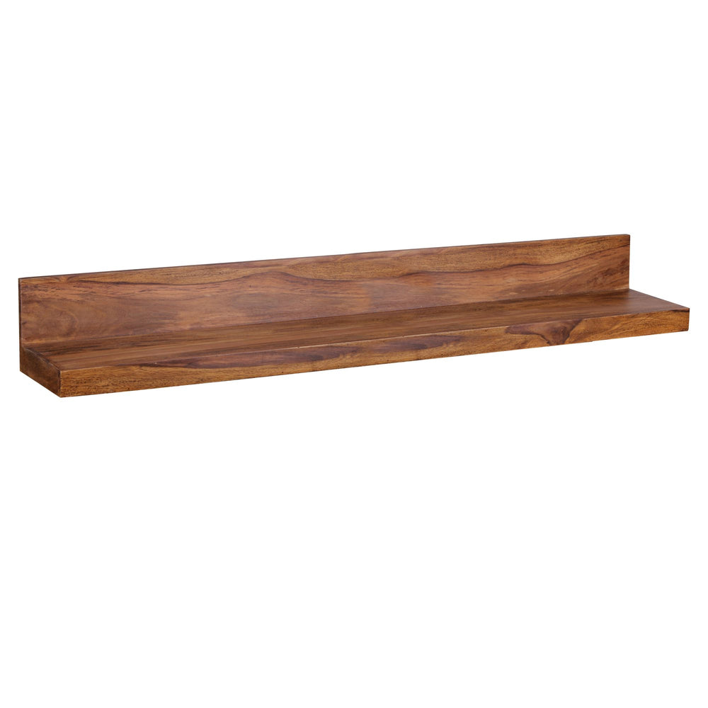 KADIMA DESIGN Massivholz Wandregal Wood - Nachhaltiges Sheesham-Holzregal für moderne Wohnräume und Flure (140 cm)_Braun_#sku_BARWL1.578#
