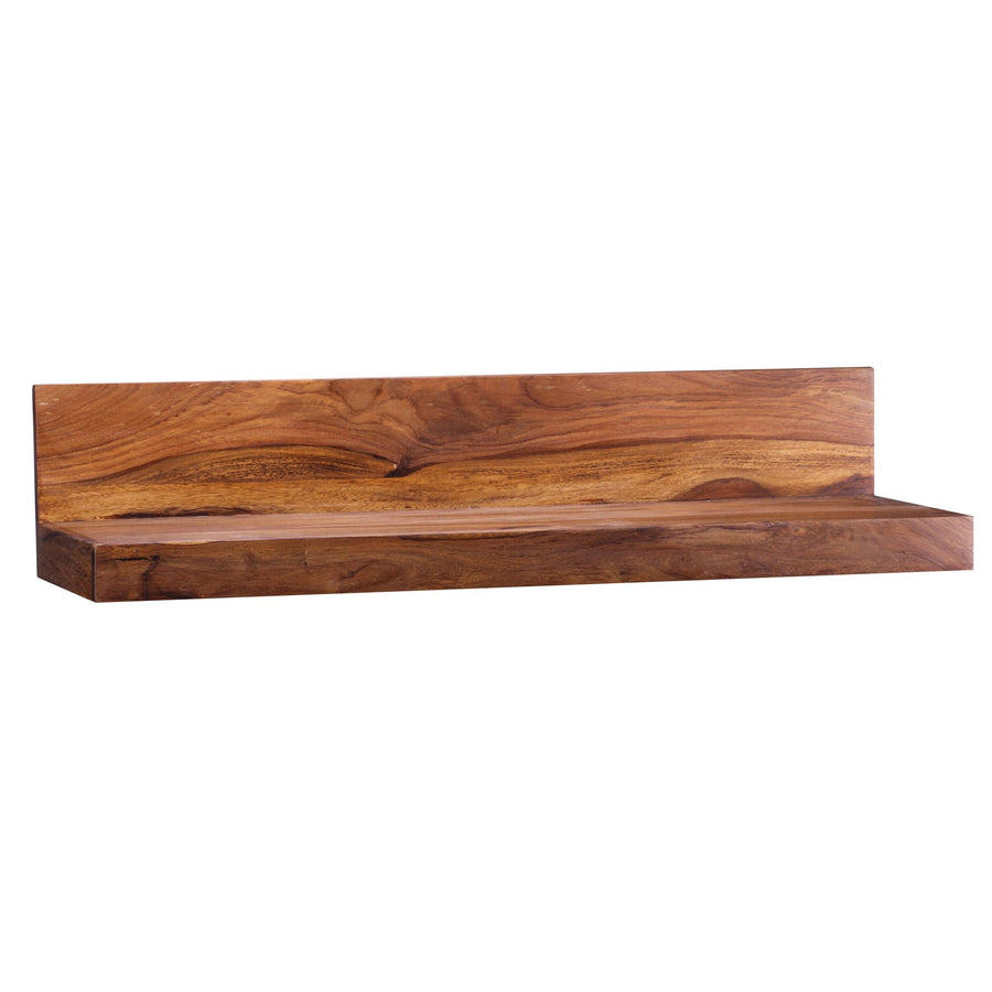 Wandregal NAKO Massivholz_ Flexibles Landhaus-Design_ verschiedene Größen_ pflegeleicht - KADIMA DESIGN_Farbe_ Braun_ Größe_ 80x23x17 cm_