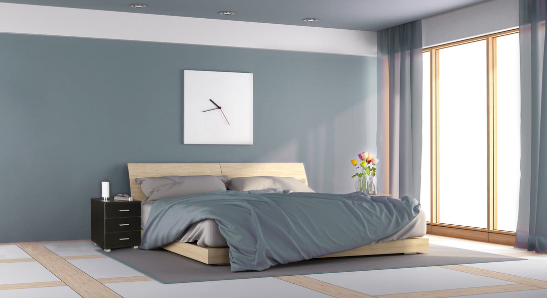 Nachtkonsole ANAPO Holz_ Modern_ 4 Standfüße_ Schwarz/Silber_ melaminharzbeschichtet - KADIMA DESIGN_Farbe_ Schwarz_ Größe_ 45x34x54 cm_
