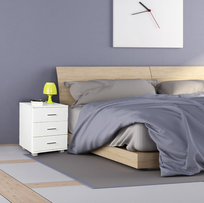 KADIMA DESIGN Nachtkonsole ANAPO Holz - Stilvolle & geräumige Aufbewahrungslösung für Ihr Schlafzimmer_Weiß_#sku_BARWL5.149#