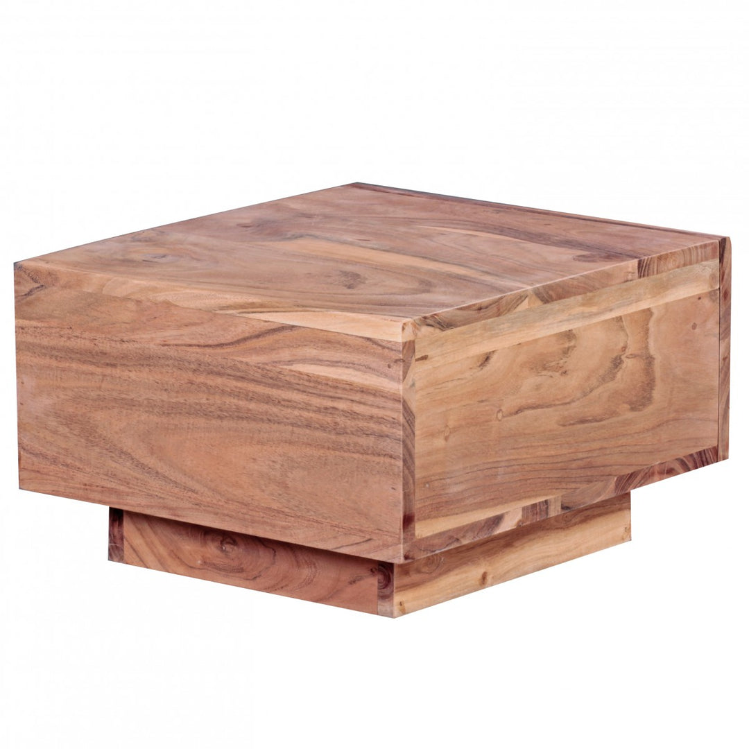 Massivholz Nachttisch NAKO_ Landhausstil_ Schublade_ 40x25x40 cm_ handgefertigt - KADIMA DESIGN_Farbe_ Beige_ Größe_ 40x40x25 cm_