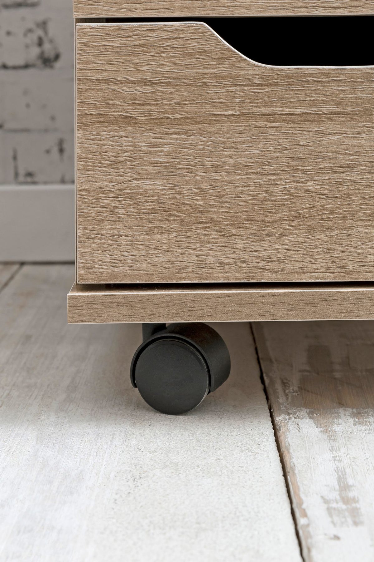 Stylischer Rollcontainer mit 4 Schubladen und Rollen_ Modernes Design für Büroambiente - KADIMA DESIGN_Größe_ 40x40x60 cm_