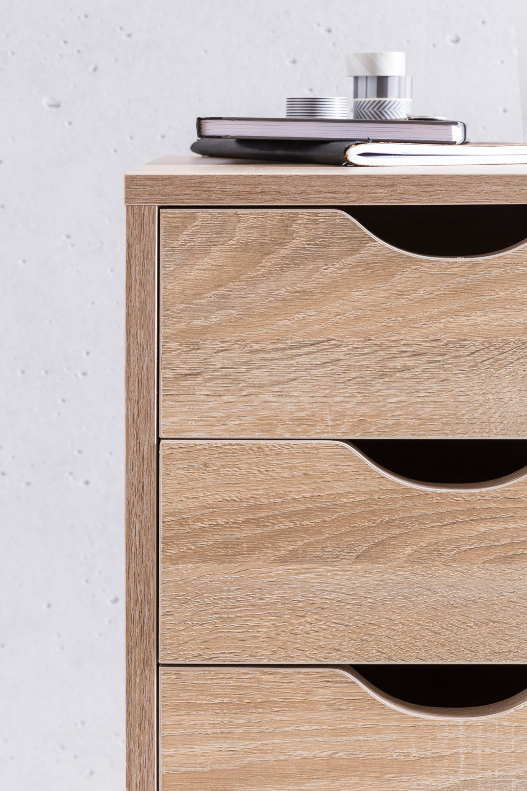 Rollcontainer_ 5 Schubladen_ MDF-Holz_ Büro/Wohnzimmer - Stilvoller Stauraum - KADIMA DESIGN_Größe_ 38x33x64 cm_