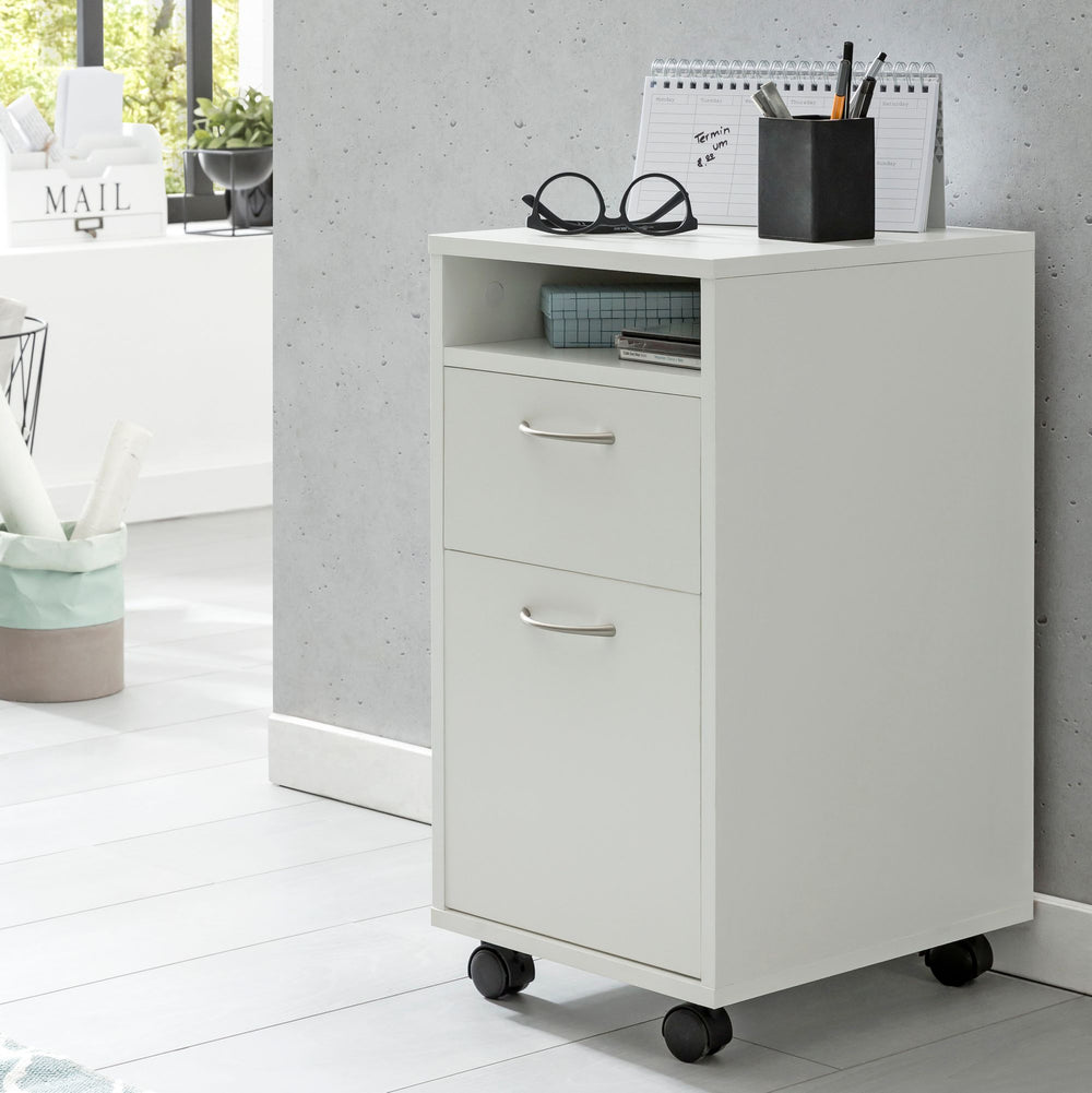 Rollcontainer_ Moderner Schreibtischcontainer mit Viel Stauraum_ Flexibler Einsatz - KADIMA DESIGN_Größe_ 33x38x63 cm_