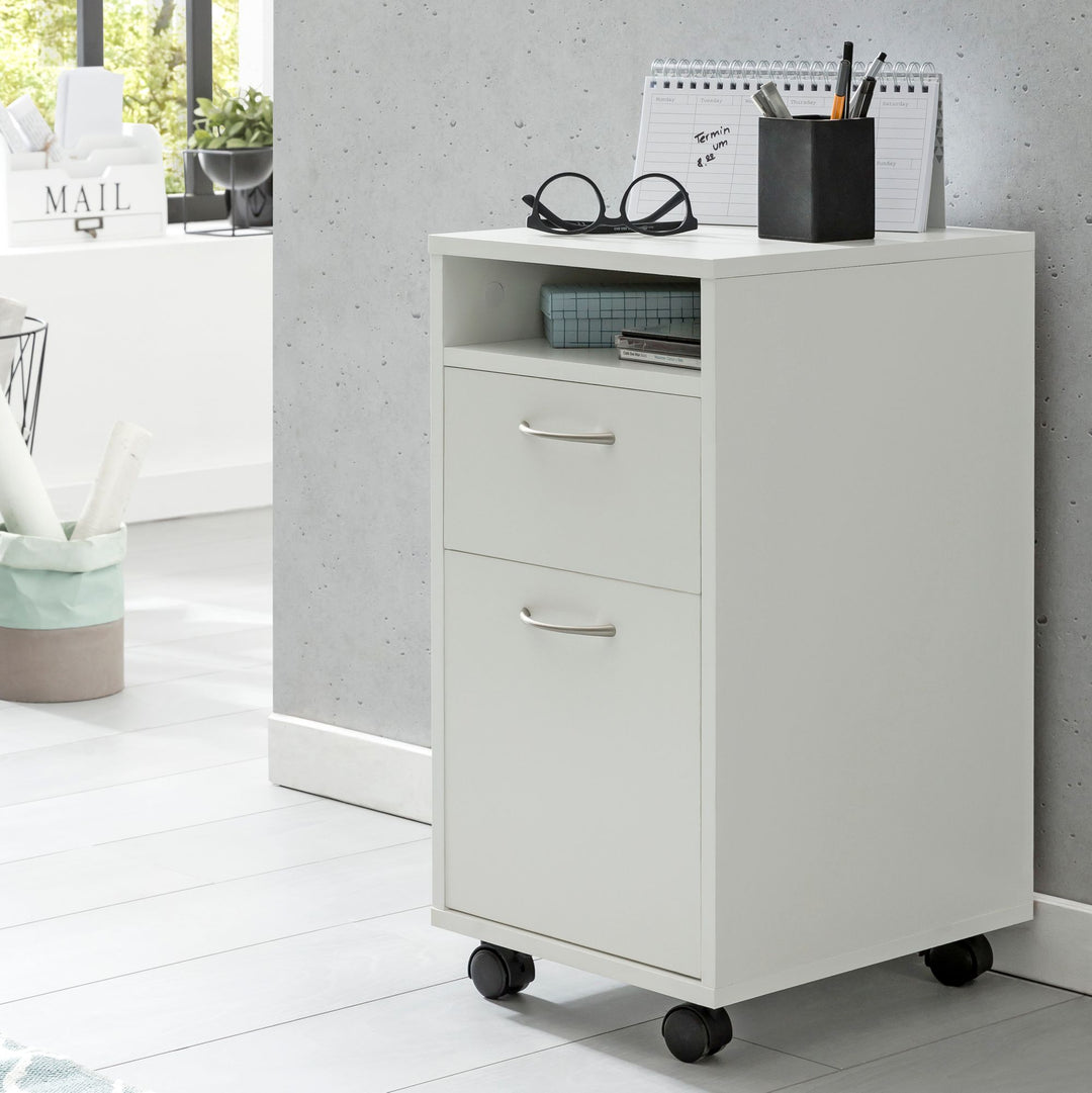 Rollcontainer_ Moderner Schreibtischcontainer mit Viel Stauraum_ Flexibler Einsatz - KADIMA DESIGN_Größe_ 33x38x63 cm_
