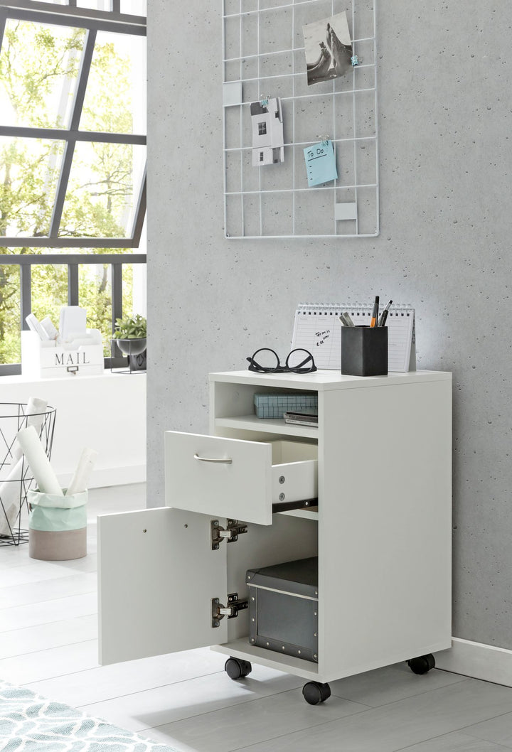 Rollcontainer_ Moderner Schreibtischcontainer mit Viel Stauraum_ Flexibler Einsatz - KADIMA DESIGN_Größe_ 33x38x63 cm_