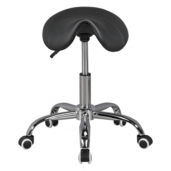Sattelhocker BEVANO_ höhenverstellbar_ 100 kg Belastbarkeit_ in Schwarz oder Weiß - KADIMA DESIGN_Farbe_ Schwarz_ Größe_ 60x60x60 cm_