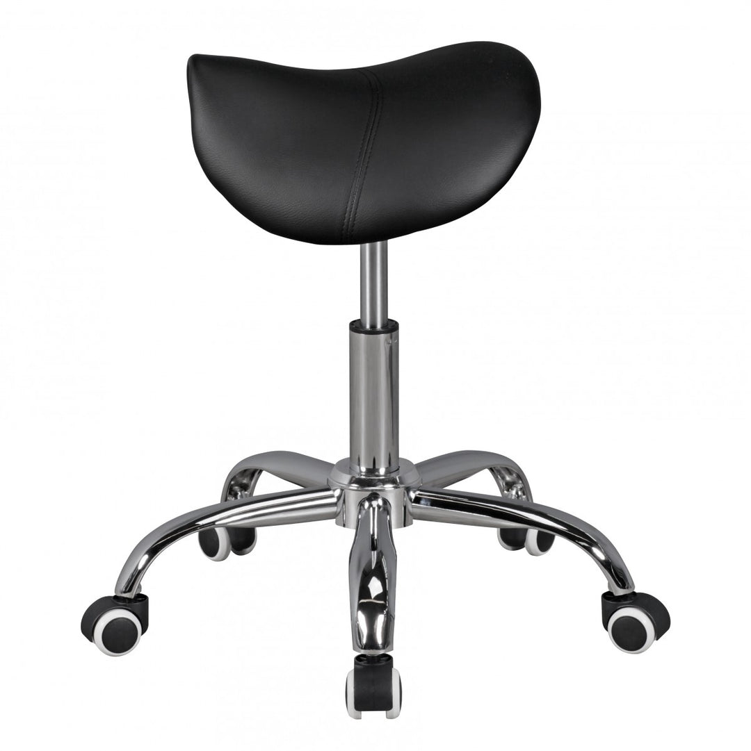Sattelhocker BEVANO_ höhenverstellbar_ 100 kg Belastbarkeit_ in Schwarz oder Weiß - KADIMA DESIGN_Farbe_ Schwarz_ Größe_ 60x60x60 cm_