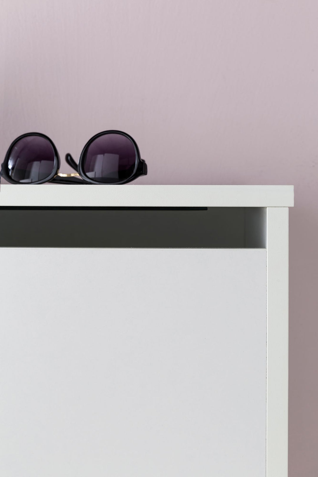 Moderner Schminktisch mit Klappfach und Spiegel_ inklusive Hocker_ Melaminharzbeschichtung - KADIMA DESIGN_Größe_ 60x40x81 cm_