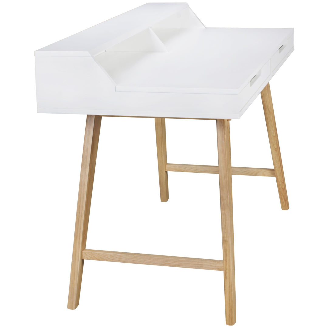 Moderner Schreibtisch_ Skandinavischer Retro Look_ Große Arbeitsfläche - Stilvoll &amp; Praktisch - KADIMA DESIGN_Größe_ 110x60x85 cm_