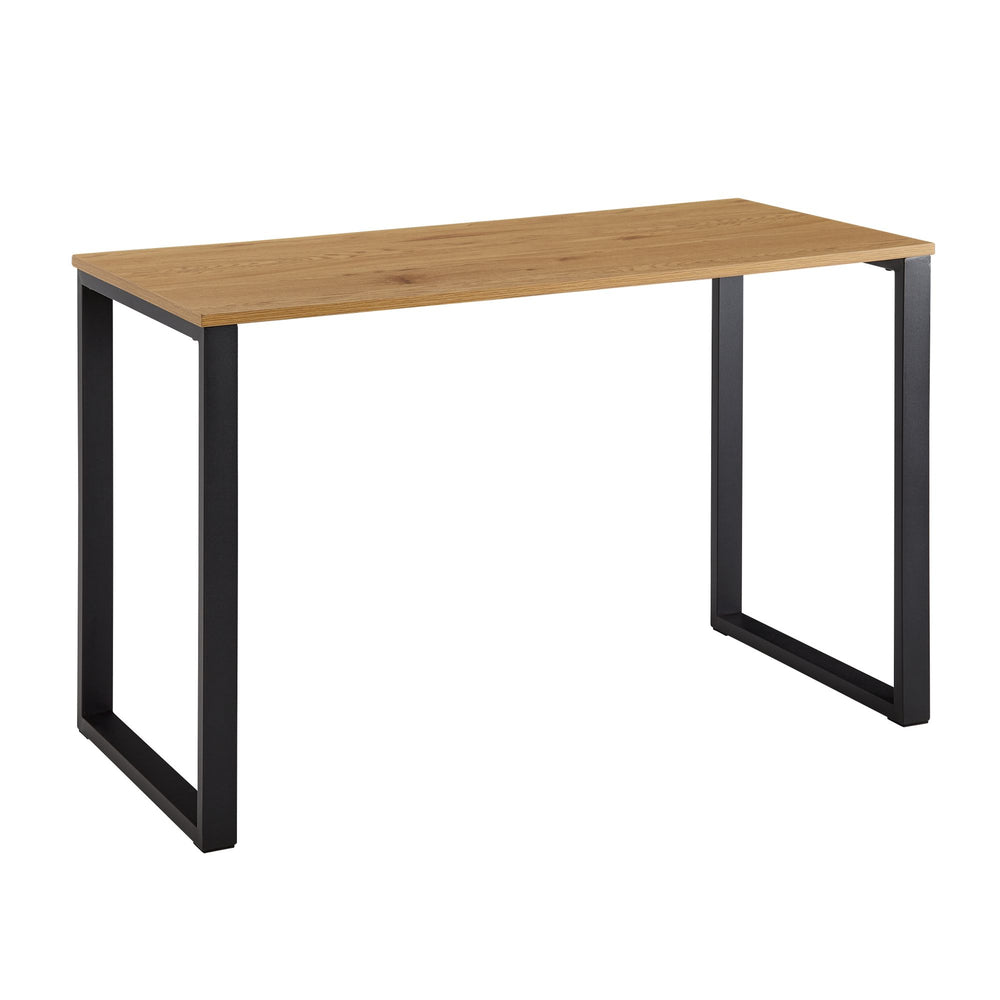 Eiche-Schreibtisch_ Robuste Metallbeine_ Vielseitig_ Stabil_ Modern_ 120x60x76 cm - KADIMA DESIGN_Größe_ 120x60x76 cm_