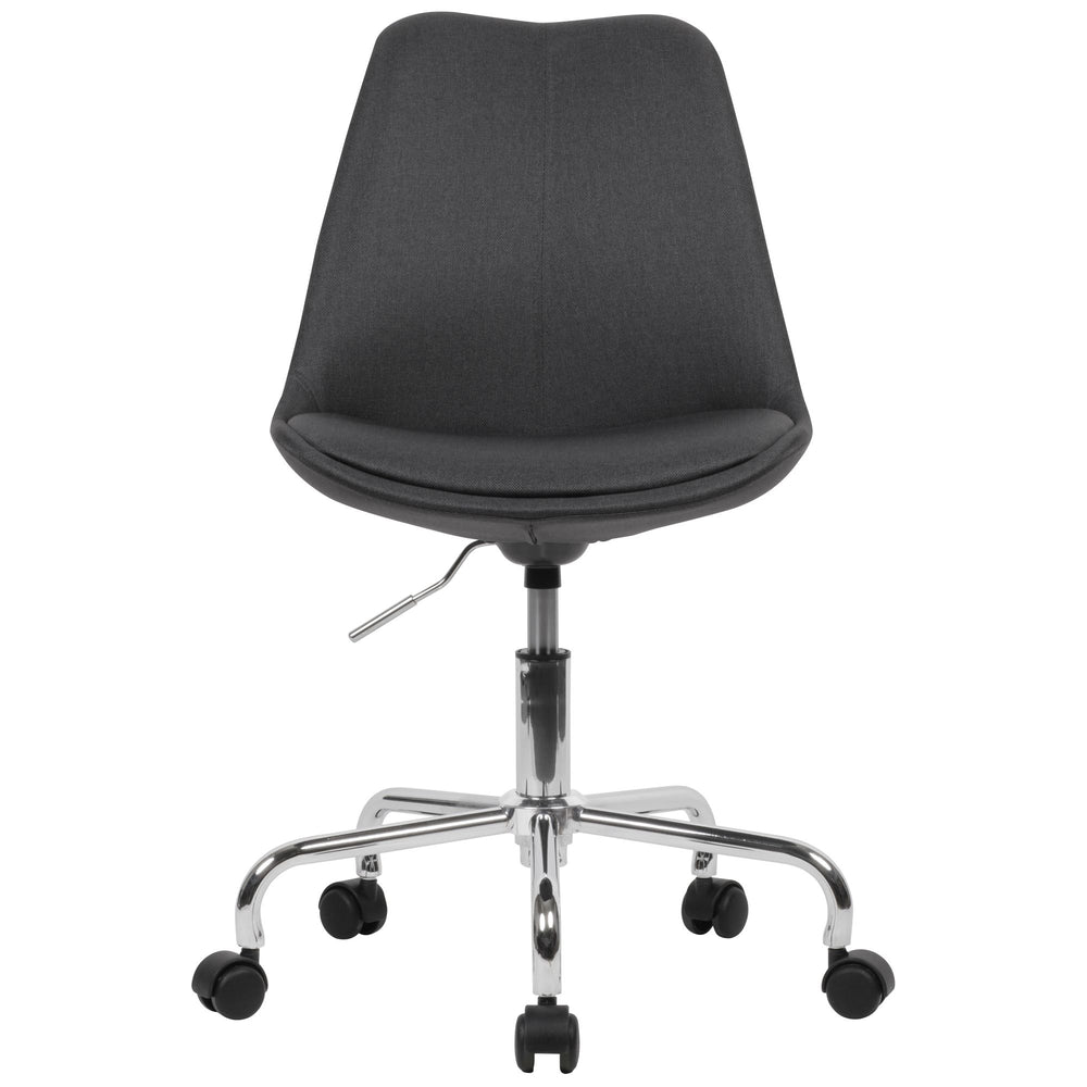 Schalenstuhl MESCHIO für Homeoffice_ 360° Drehfunktion_ max. 110 kg Belastung_ in verschiedenen Farben - KADIMA DESIGN_Farbe_ Schwarz_ Material_ Stoff_ Größe_ 65x65x94 cm_