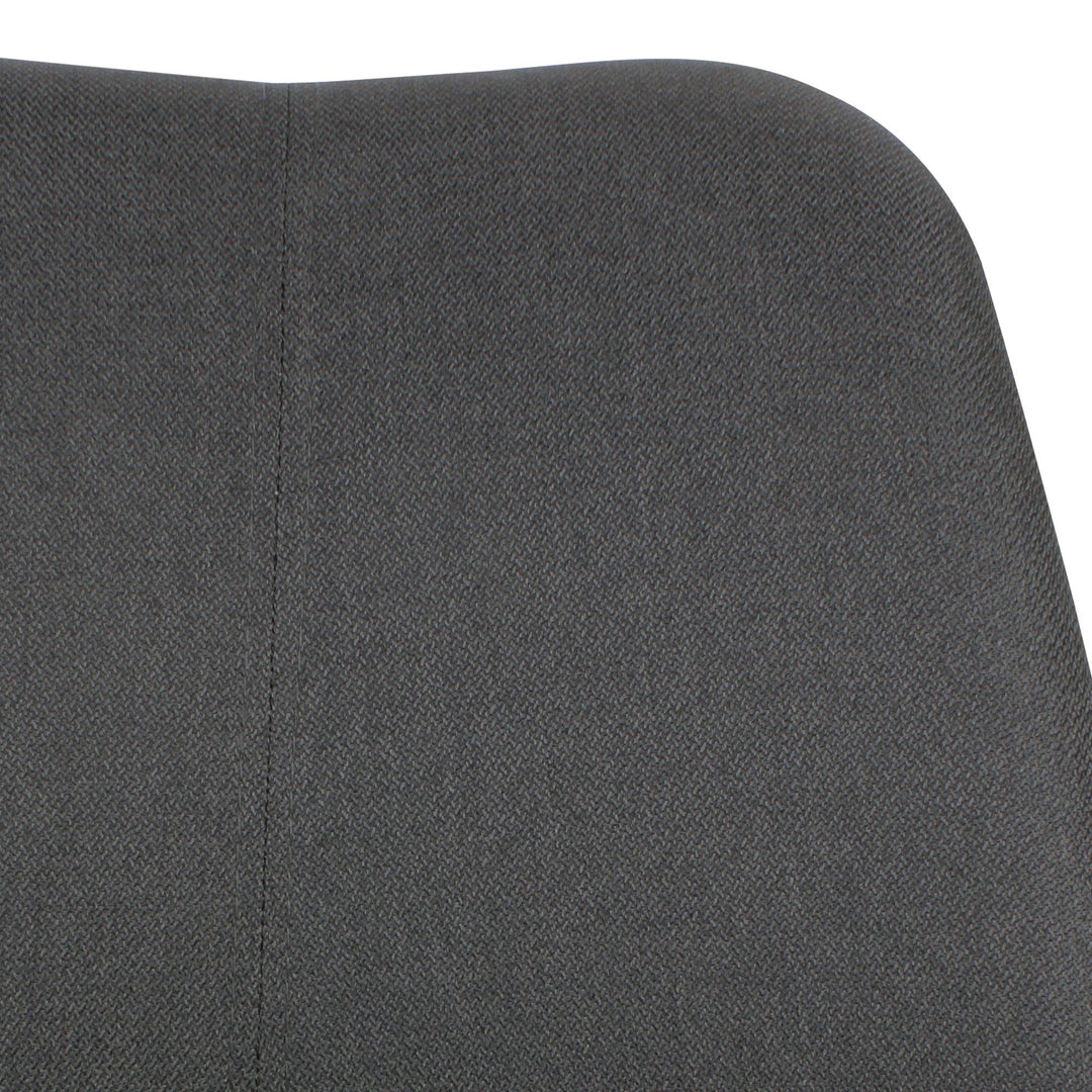 Schalenstuhl MESCHIO für Homeoffice_ 360° Drehfunktion_ max. 110 kg Belastung_ in verschiedenen Farben - KADIMA DESIGN_Farbe_ Schwarz_ Material_ Stoff_ Größe_ 65x65x94 cm_