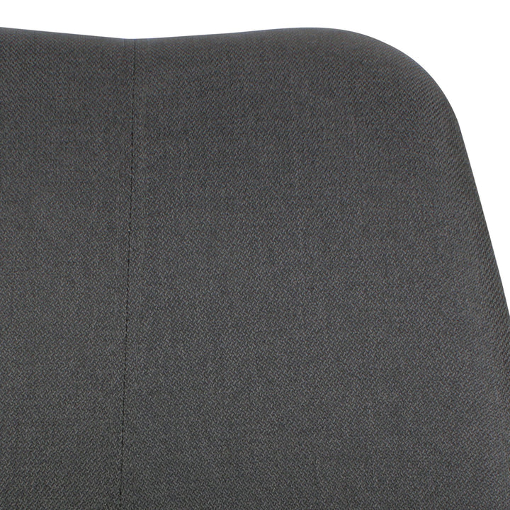 Schalenstuhl MESCHIO für Homeoffice_ 360° Drehfunktion_ max. 110 kg Belastung_ in verschiedenen Farben - KADIMA DESIGN_Farbe_ Schwarz_ Material_ Stoff_ Größe_ 65x65x94 cm_