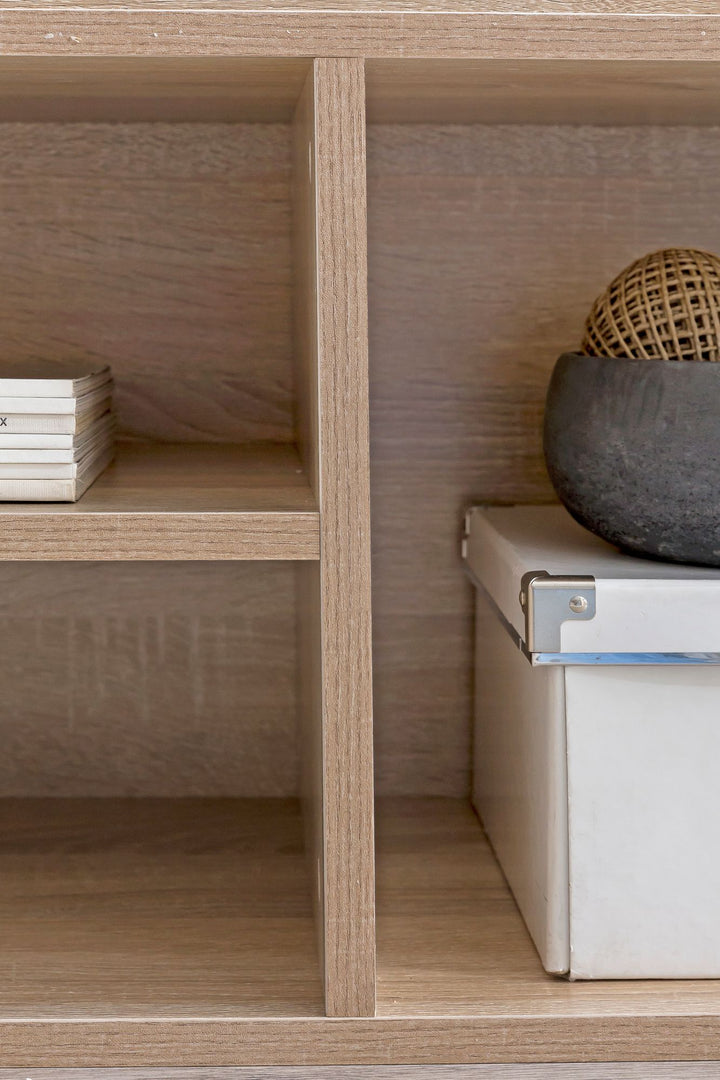 Garderobenbank mit Stauraum_ Sitzkomfort_ Funktionalität_ Braun Stoffbezug_ Viel Stauraum_ Melaminharzbeschichtung - KADIMA DESIGN_Farbe_ Beige_ Größe_ 104x32x51 cm_