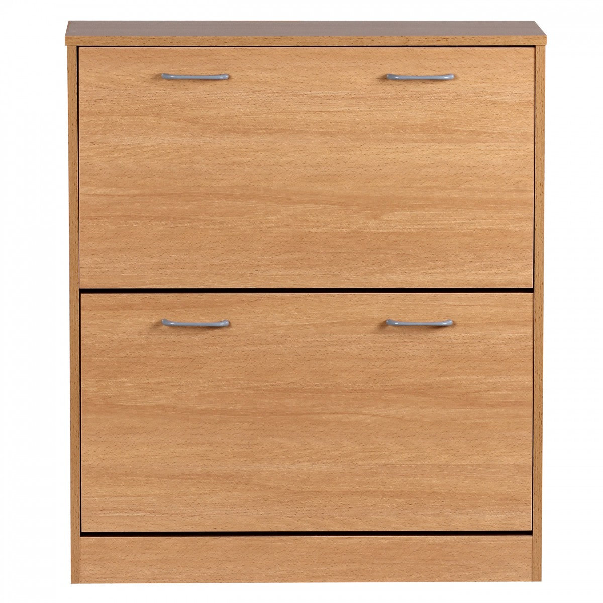 Schuhregal  20 Paar Schuhe  Braun  4 Schuhfächer  einfacher Aufbau  Spanplatte und Kunststoff - KADIMA DESIGN Farbe  Beige  Größe  75x24x87 cm