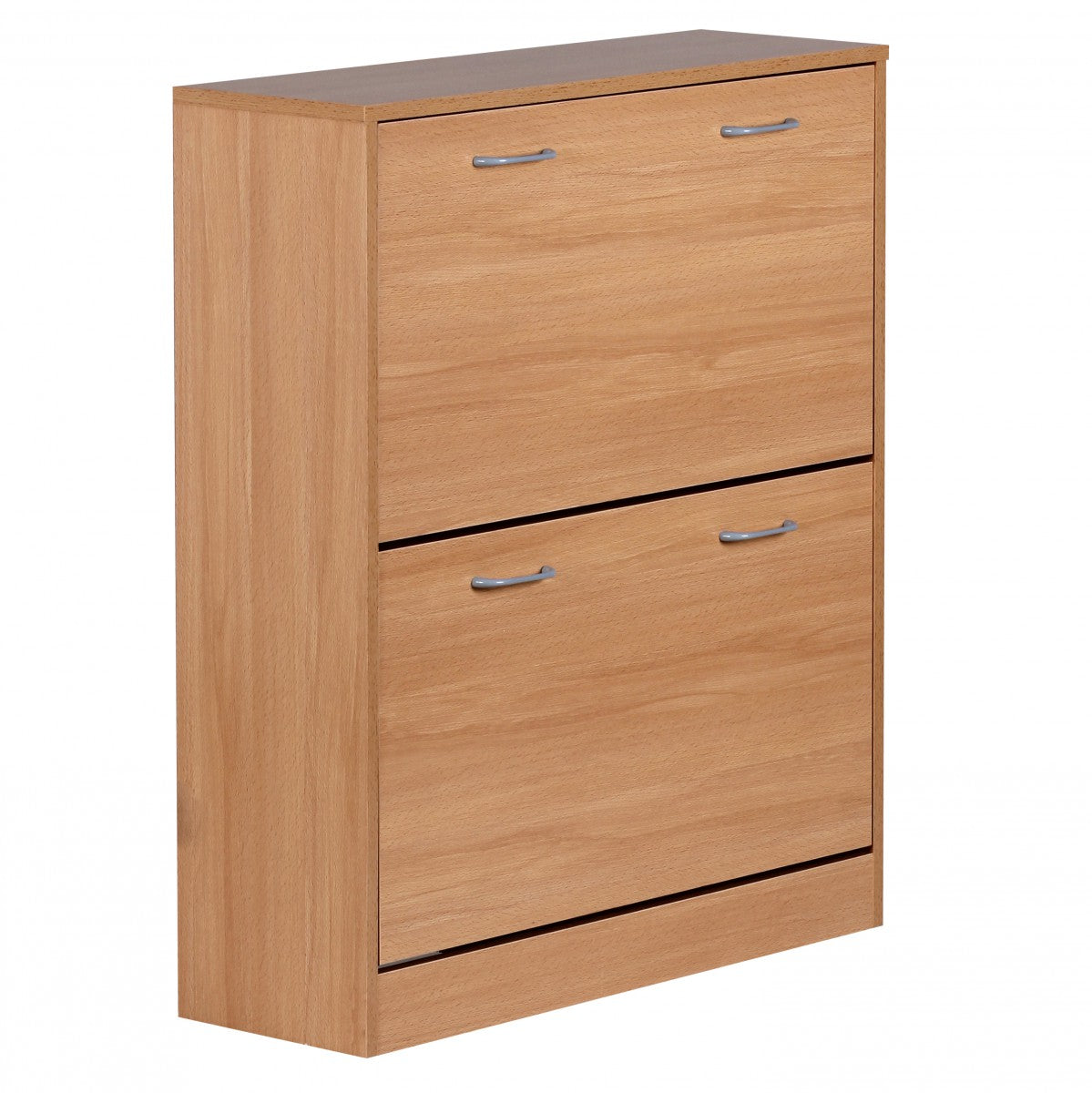 Schuhregal  20 Paar Schuhe  Braun  4 Schuhfächer  einfacher Aufbau  Spanplatte und Kunststoff - KADIMA DESIGN Farbe  Beige  Größe  75x24x87 cm