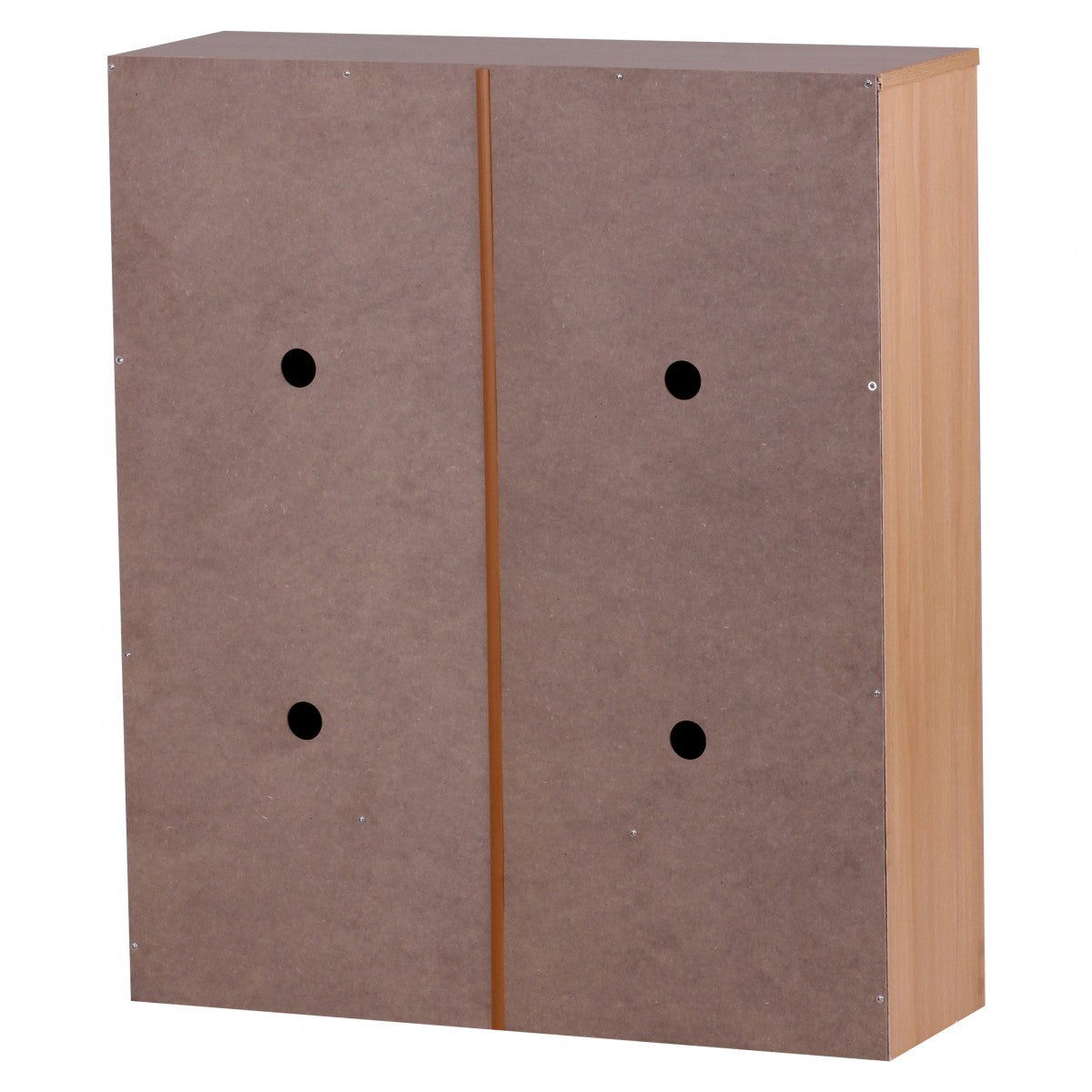 Schuhregal  20 Paar Schuhe  Braun  4 Schuhfächer  einfacher Aufbau  Spanplatte und Kunststoff - KADIMA DESIGN Farbe  Beige  Größe  75x24x87 cm
