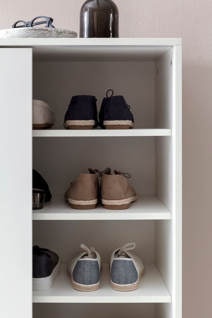 KADIMA DESIGN Schuhschrank FULDA - 20 Paar Schuhe_ modernes Design_ viel Stauraum und Kratzfestigkeit_Weiß_#sku_BARWL5.712#