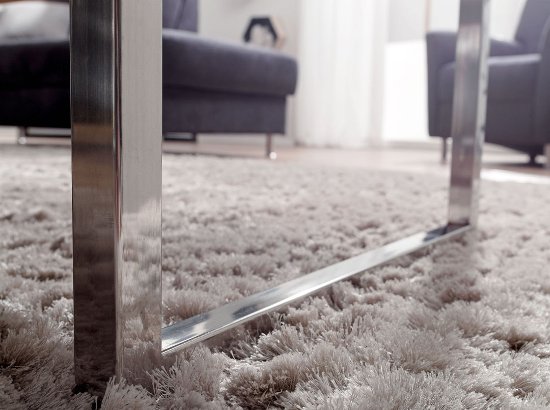 Couchtisch ISEN_ Massivholz_ Chromfüße_ 120x40x60 cm_ handgefertigt_ Sheesham/Akazie - KADIMA DESIGN_Farbe_ Braun_ Größe_ 120x60x40 cm_