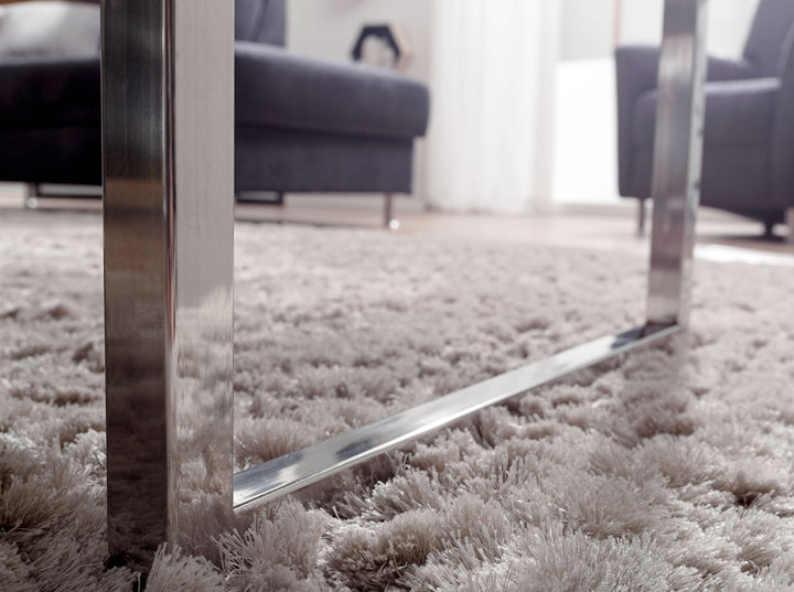 Couchtisch ISEN_ Massivholz_ Chromfüße_ 120x40x60 cm_ handgefertigt_ Sheesham/Akazie - KADIMA DESIGN_Farbe_ Braun_ Größe_ 120x60x40 cm_