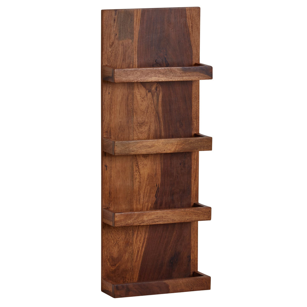 Sheesham Massivholz Wandregal_ Nachhaltiges_ handgefertigtes Regal - KADIMA DESIGN_Größe_ 30x10x80 cm_