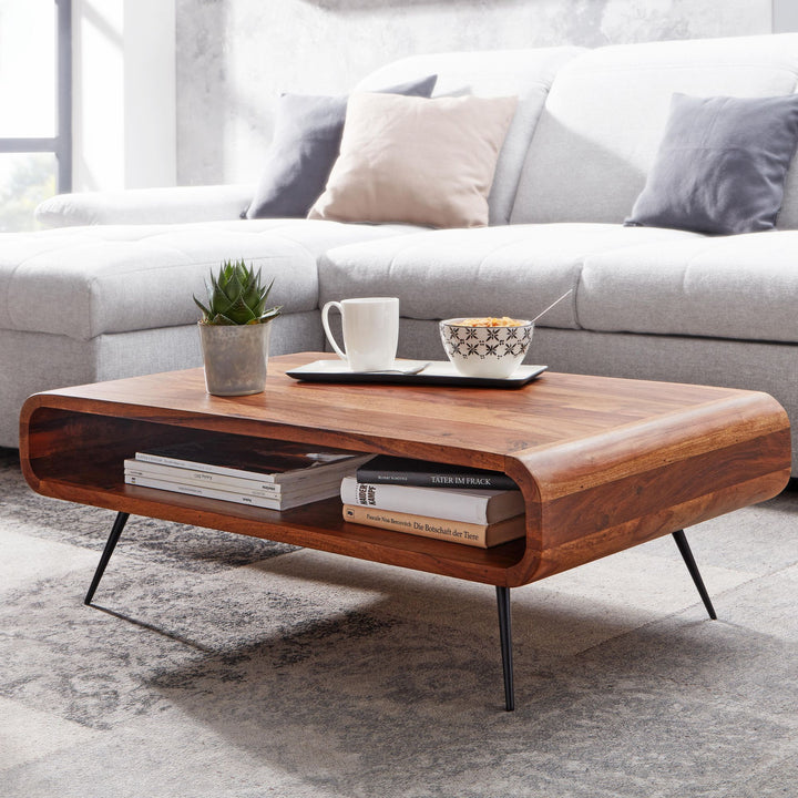 Massivholz Wohnzimmertisch_ Modern &amp;amp; elegant_ Sheeshamholz_ Staufach - KADIMA DESIGN_Größe_ 90x55x30 cm_