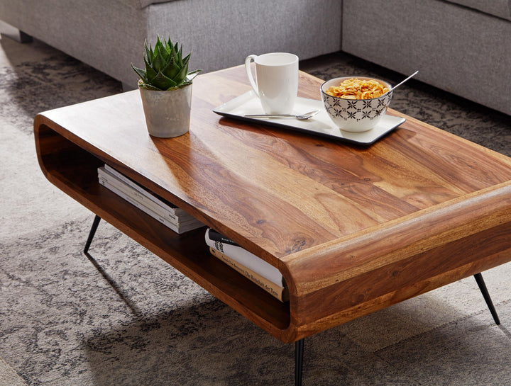 Massivholz Wohnzimmertisch_ Modern &amp;amp; elegant_ Sheeshamholz_ Staufach - KADIMA DESIGN_Größe_ 90x55x30 cm_
