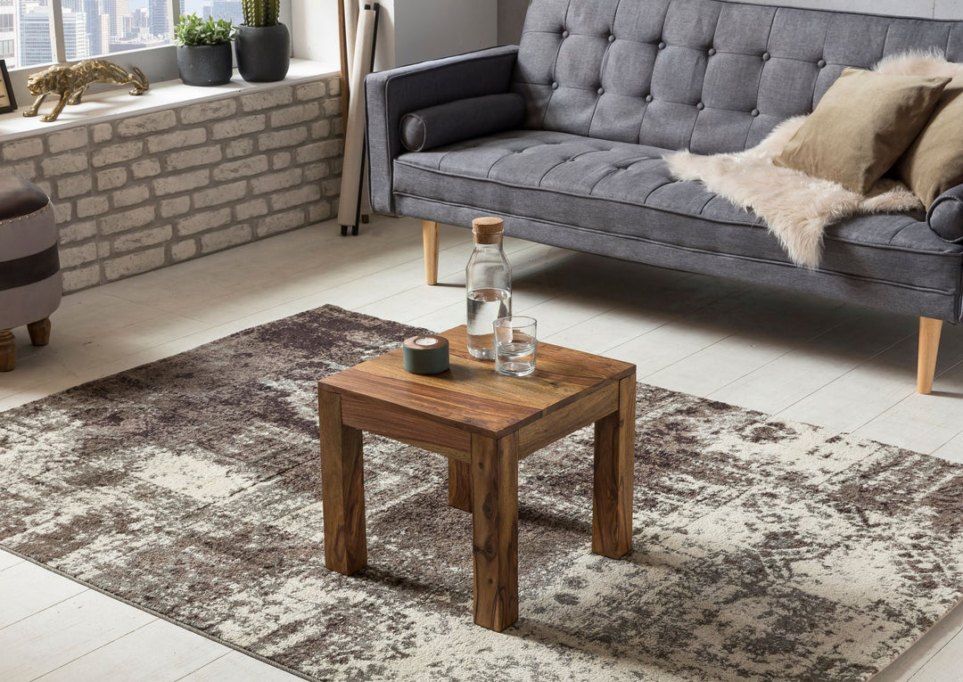 Massivholz-Tisch NAKO_ Handgefertigt_ 45x40x45 cm_ Sheeshamholz_ 50kg Belastbarkeit - KADIMA DESIGN_Farbe_ Braun_ Größe_ 45x45x40 cm_#sku_BARWL1.204#