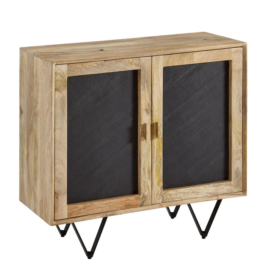 KADIMA DESIGN Sideboard aus massivem Mangoholz mit Stauraum – stilvoller Möbelstück für kleine Räume_Braun_#sku_BARWL6.583#