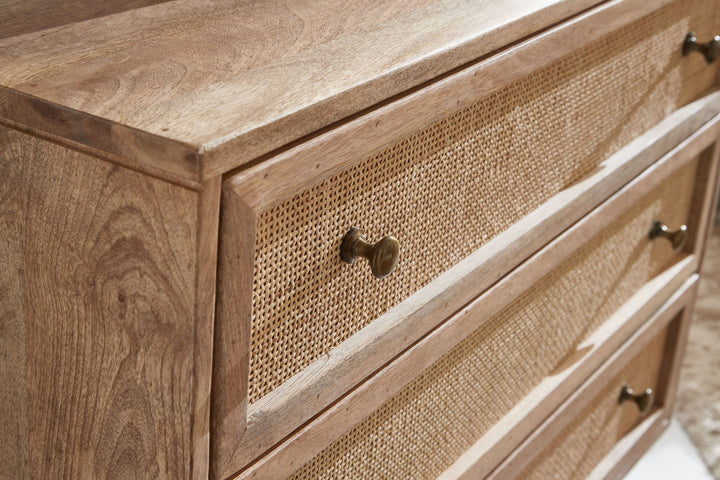 Massives Mango Holz Sideboard_ Stilvoll &amp;amp; Funktional_ Robustes und Elegantes Design - KADIMA DESIGN_Größe_ 80x40x75 cm_