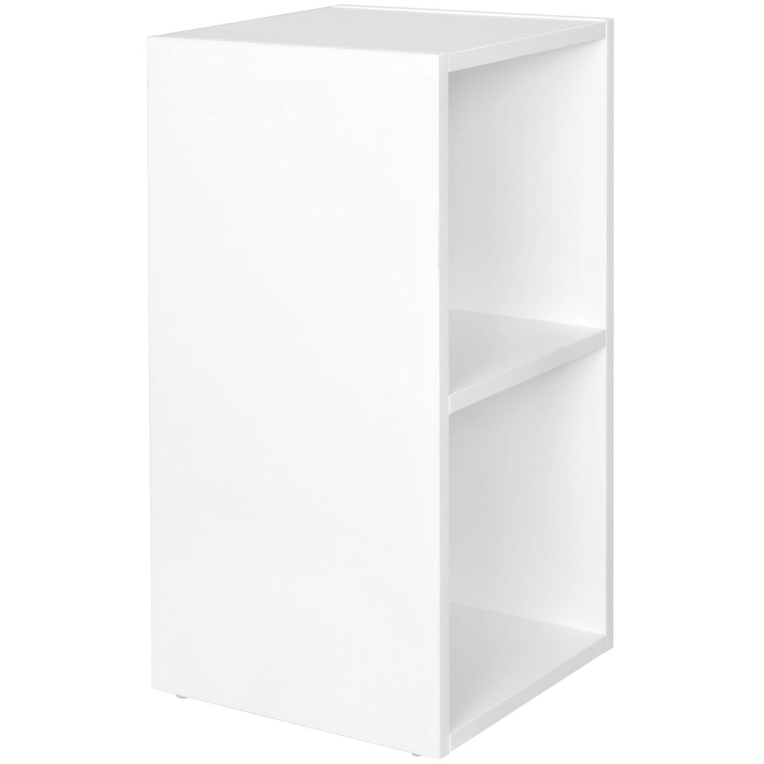 Standregal CERVINO_ 2 Regalfächer_ Sonoma Farbton_ 30x60x30 cm_ Melaminharzbeschichtung - KADIMA DESIGN_Farbe_ Schwarz_ Größe_ 30x30x60 cm_