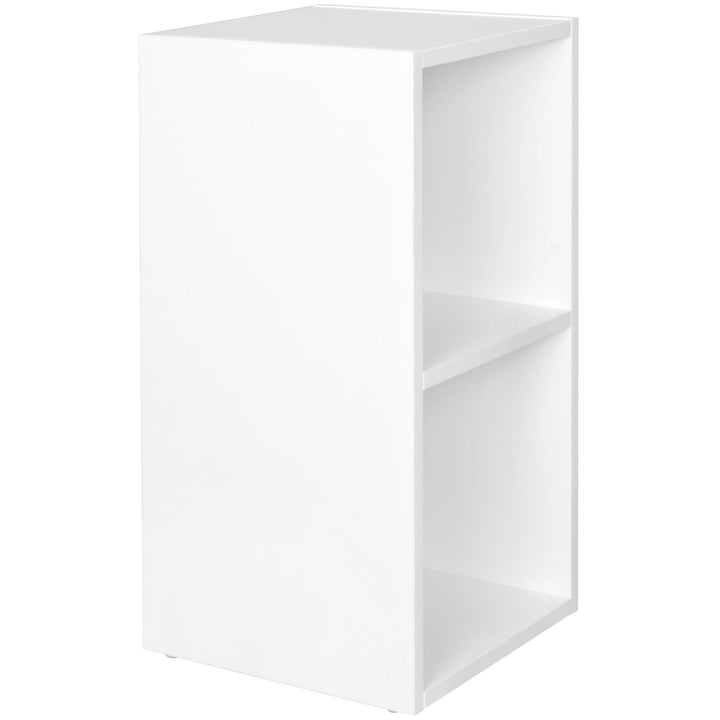 Standregal CERVINO_ 2 Regalfächer_ Sonoma Farbton_ 30x60x30 cm_ Melaminharzbeschichtung - KADIMA DESIGN_Farbe_ Schwarz_ Größe_ 30x30x60 cm_
