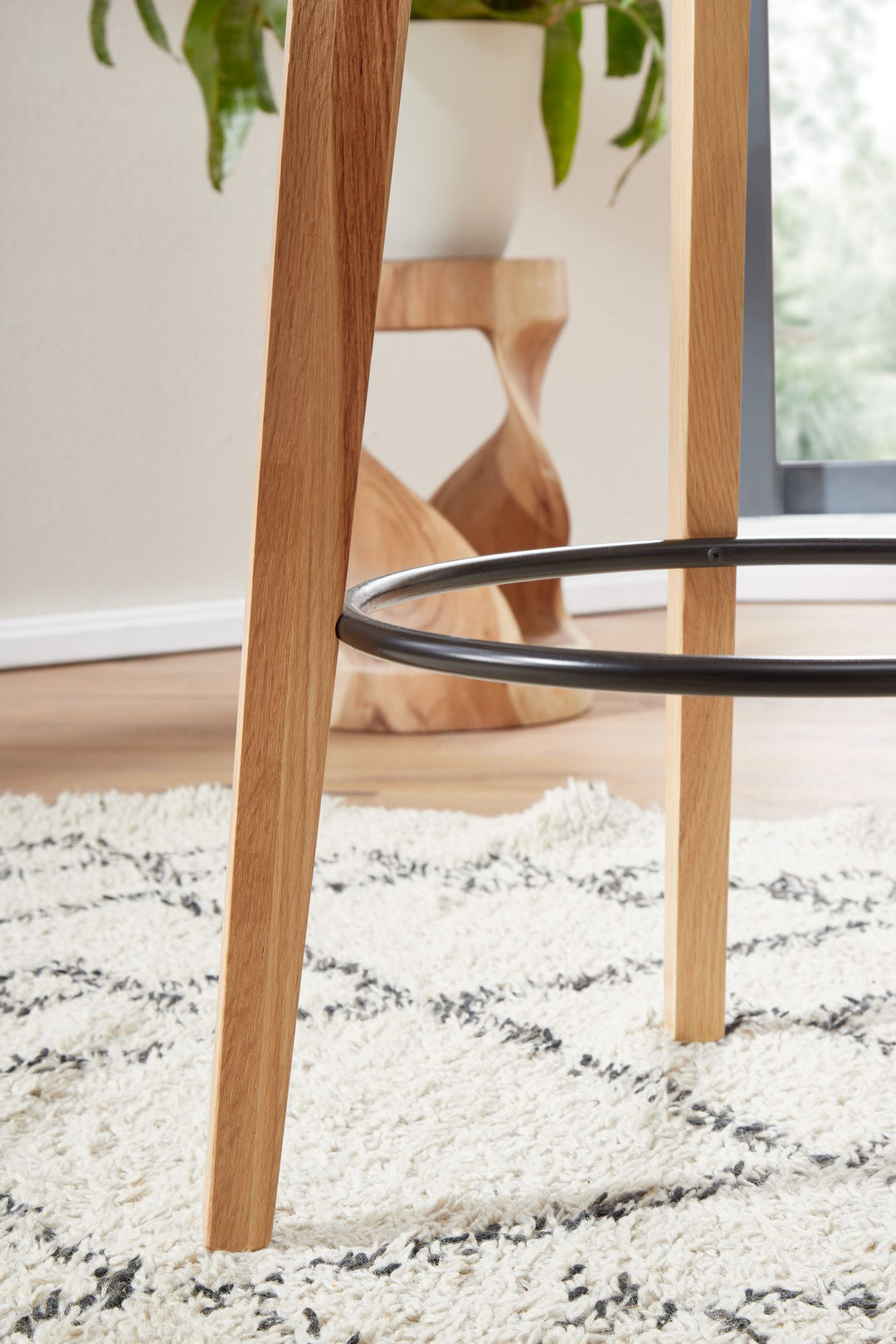KADIMA DESIGN Skandinavischer Bartisch aus Massivem Eichenholz - Modernes Möbelstück mit Großer Tischplatte_Weiß_#sku_BARWL6.094#