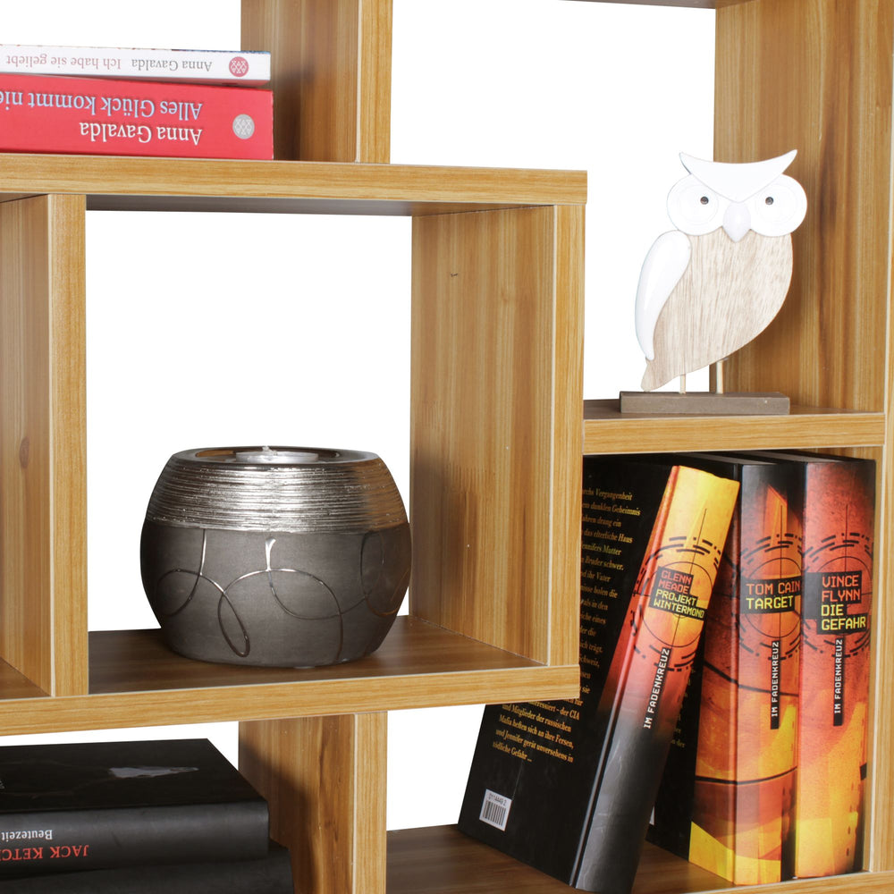 Wandregal RUR_ Modernes Design_ MDF_ 85x47.5x16 cm_ melaminharzbeschichtet - KADIMA DESIGN_Farbe_ Braun_ Größe_ 85x16x48 cm_