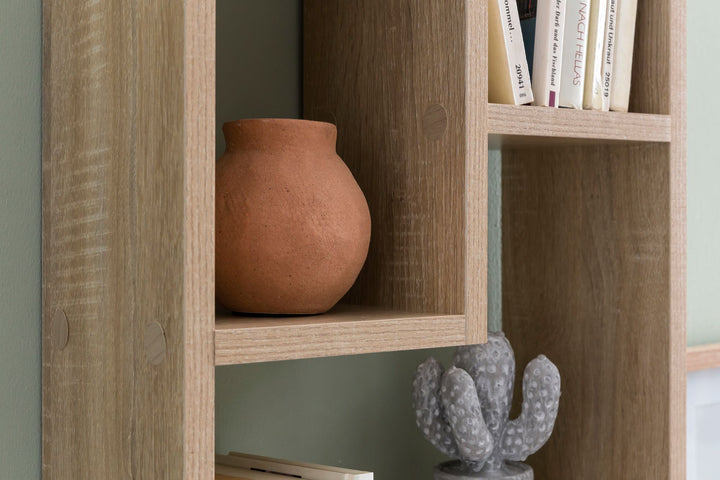 Wandregal ITTER_ Modernes Design_ Vielseitige Verwendung_ Spanplattenmaterial_ Verschiedene Farboptionen - KADIMA DESIGN_Farbe_ Beige_ Größe_ 36x15x90 cm_