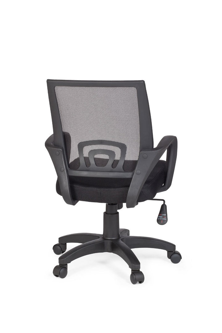 Jugendstuhl ARDA_ Netzbezug_ ergonomisch_ Wippmechanik_ verstellbar_ in verschiedenen Farben - KADIMA DESIGN_Farbe_ Schwarz_ Größe_ 57x50x97 cm_#sku_BARSPM1.075#